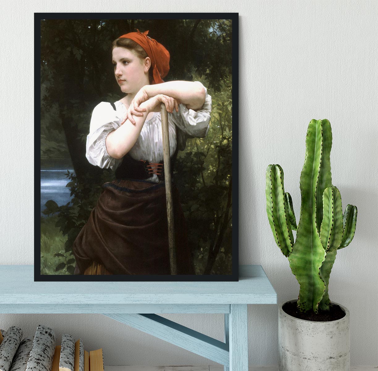 The Haymaker By Bouguereau Framed Print - Canvas Art Rocks - 2