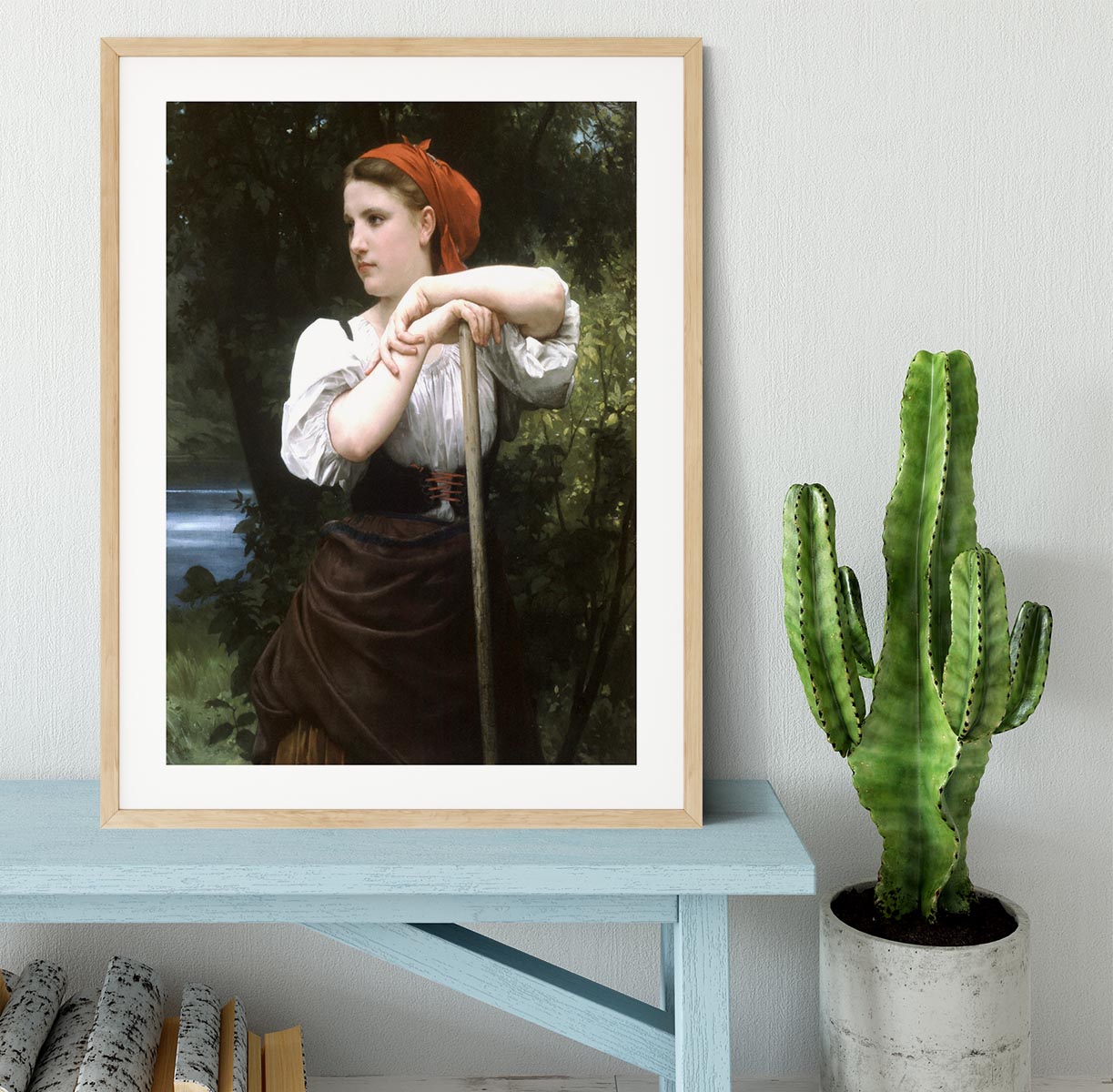 The Haymaker By Bouguereau Framed Print - Canvas Art Rocks - 3