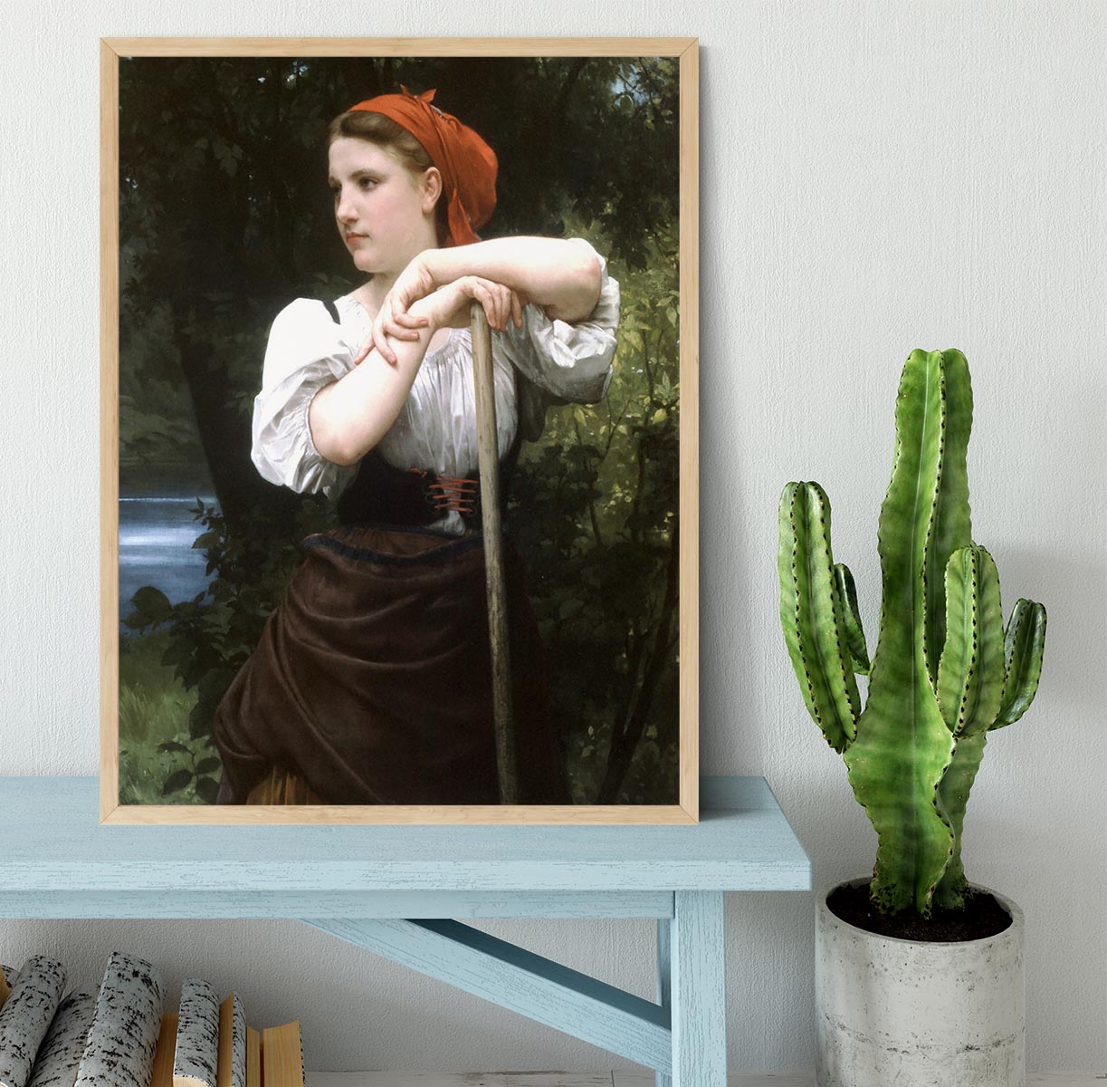 The Haymaker By Bouguereau Framed Print - Canvas Art Rocks - 4