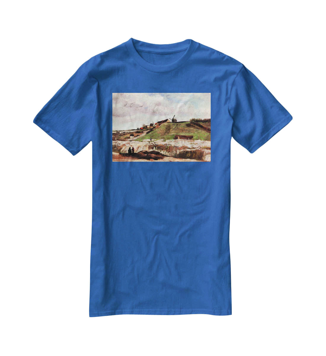 The Hill of Montmartre with Quarry by Van Gogh T-Shirt - Canvas Art Rocks - 2
