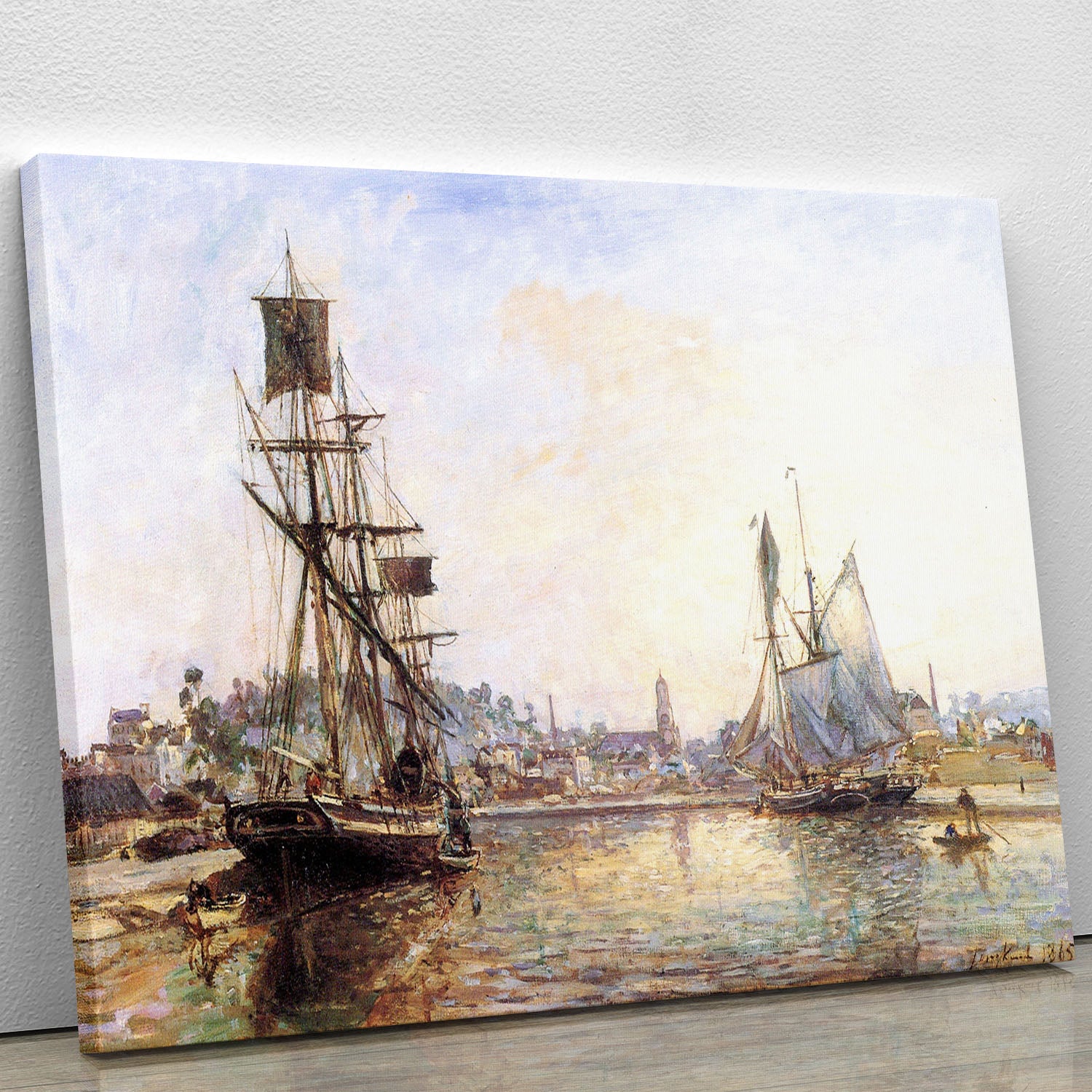 The Honfleur Port 2 by Monet Canvas Print or Poster - Canvas Art Rocks - 1