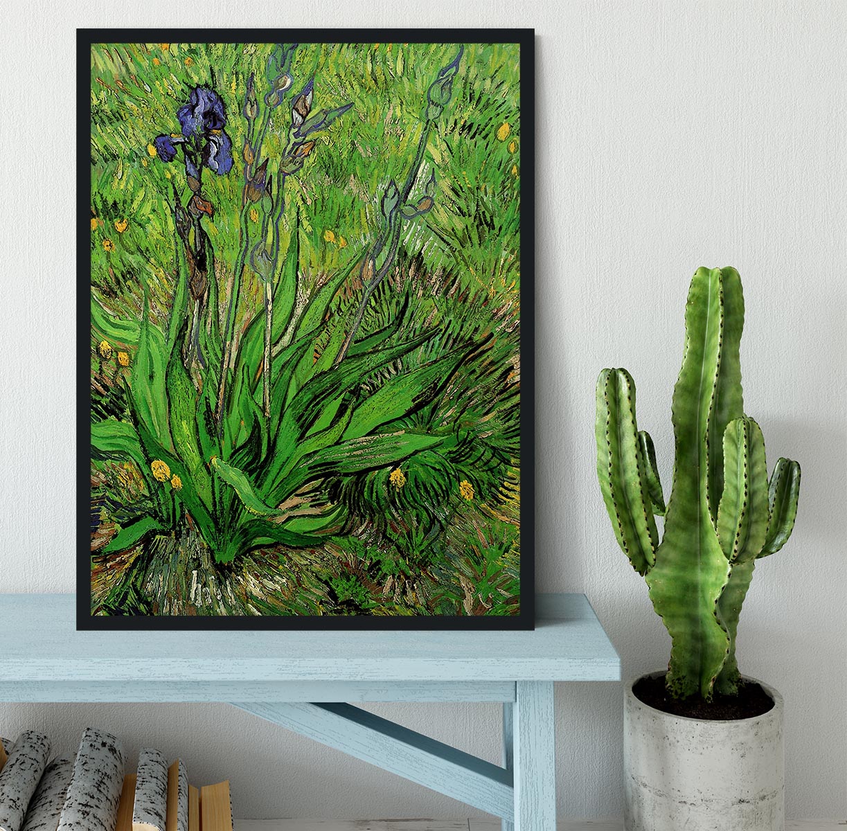The Iris by Van Gogh Framed Print - Canvas Art Rocks - 2