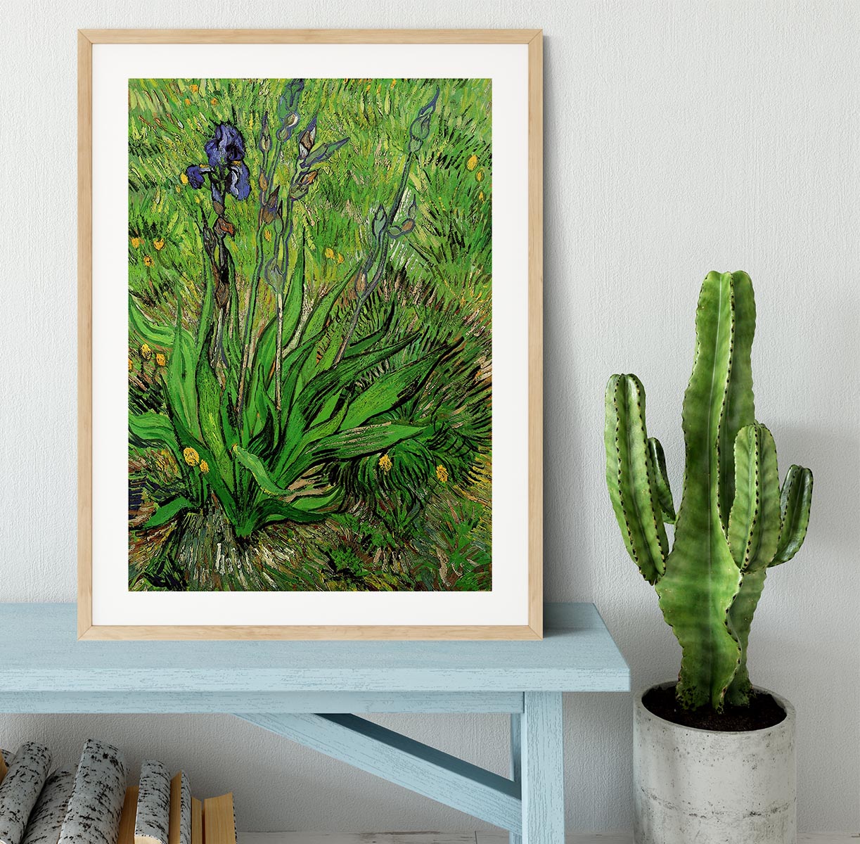 The Iris by Van Gogh Framed Print - Canvas Art Rocks - 3