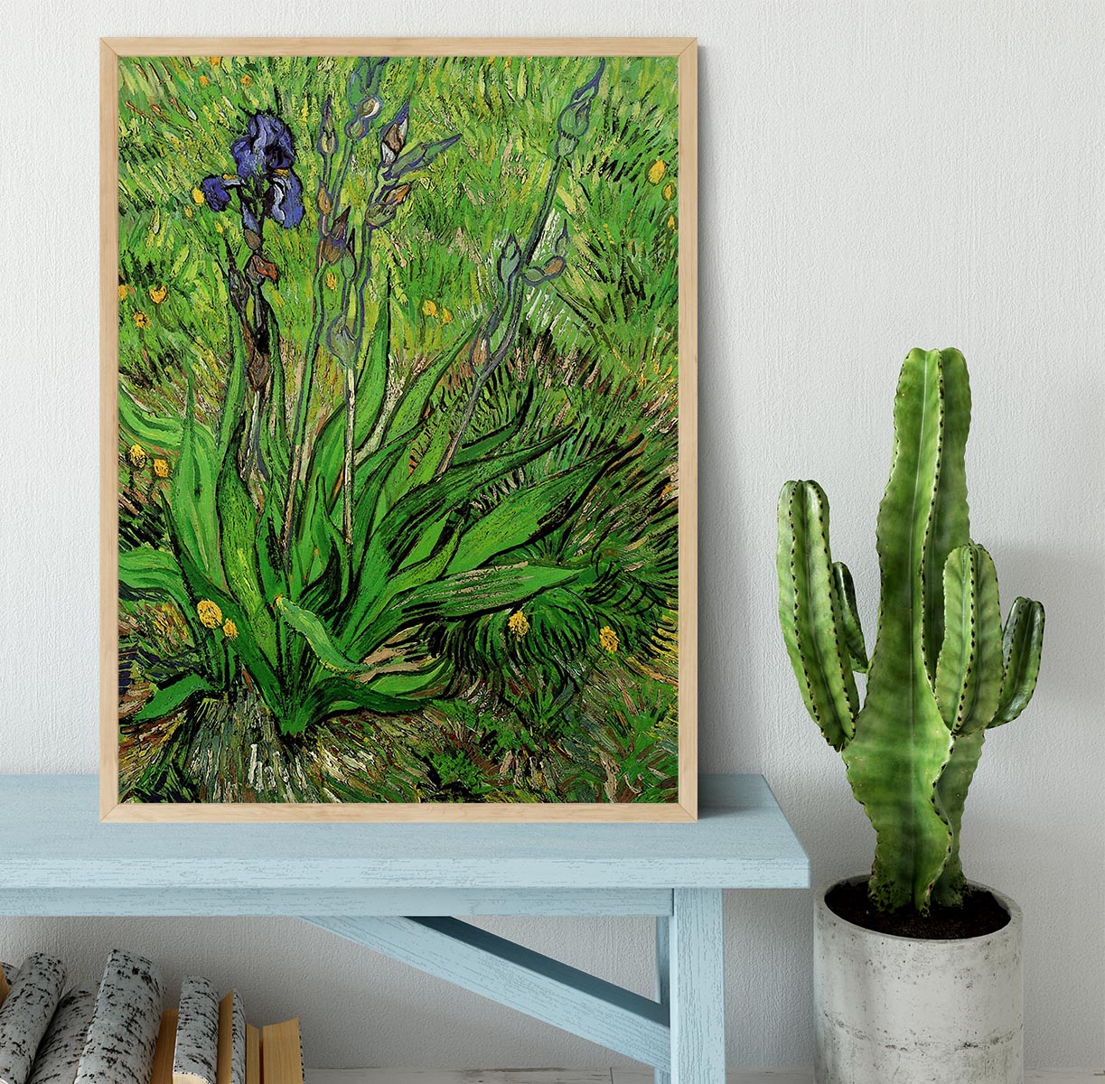 The Iris by Van Gogh Framed Print - Canvas Art Rocks - 4