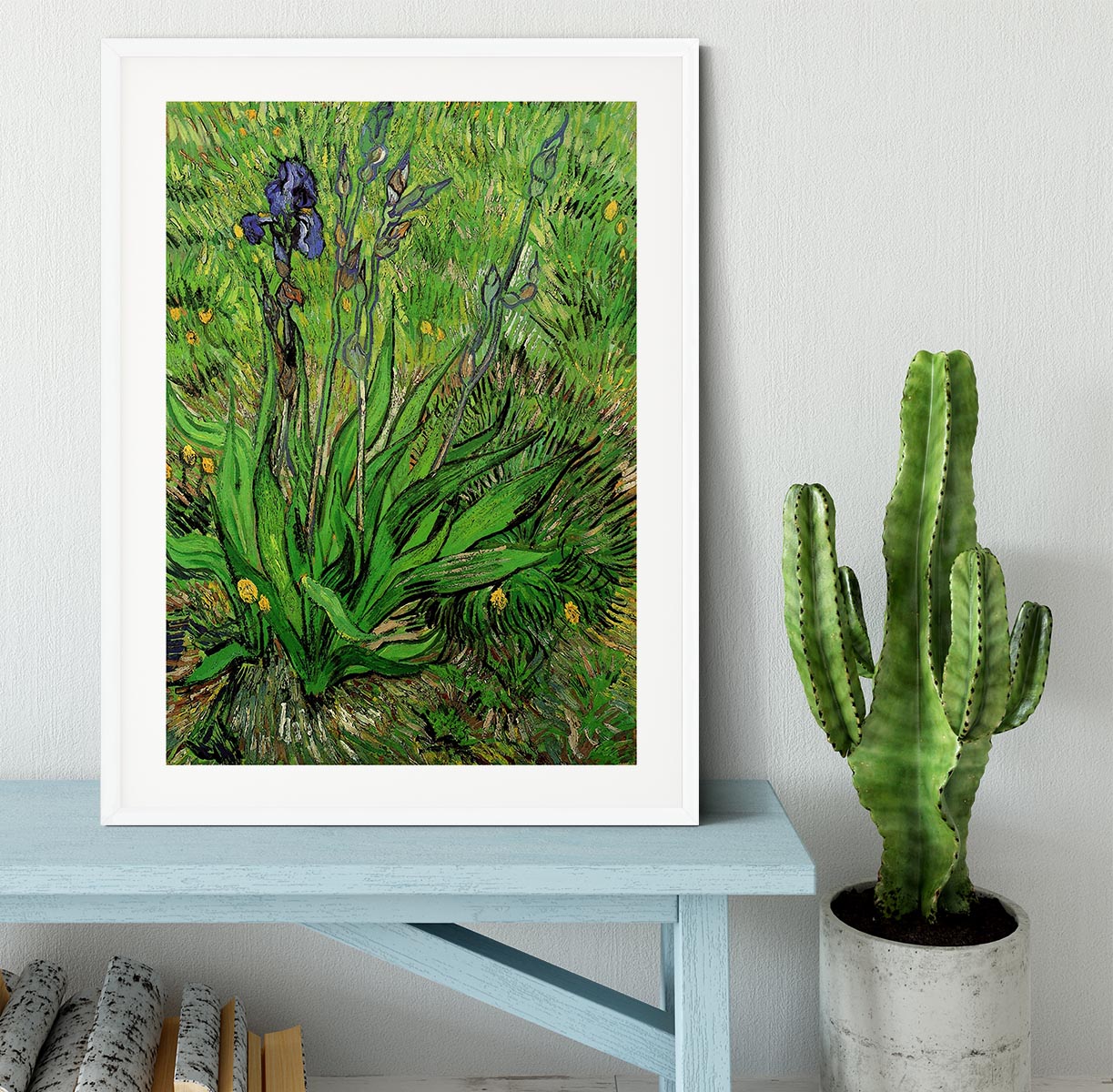 The Iris by Van Gogh Framed Print - Canvas Art Rocks - 5