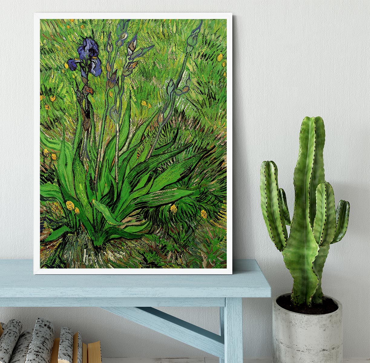 The Iris by Van Gogh Framed Print - Canvas Art Rocks -6