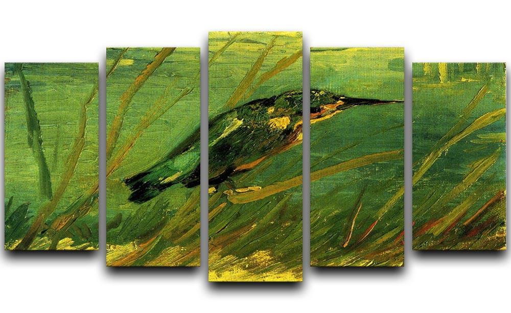 The Kingfisher by Van Gogh 5 Split Panel Canvas  - Canvas Art Rocks - 1