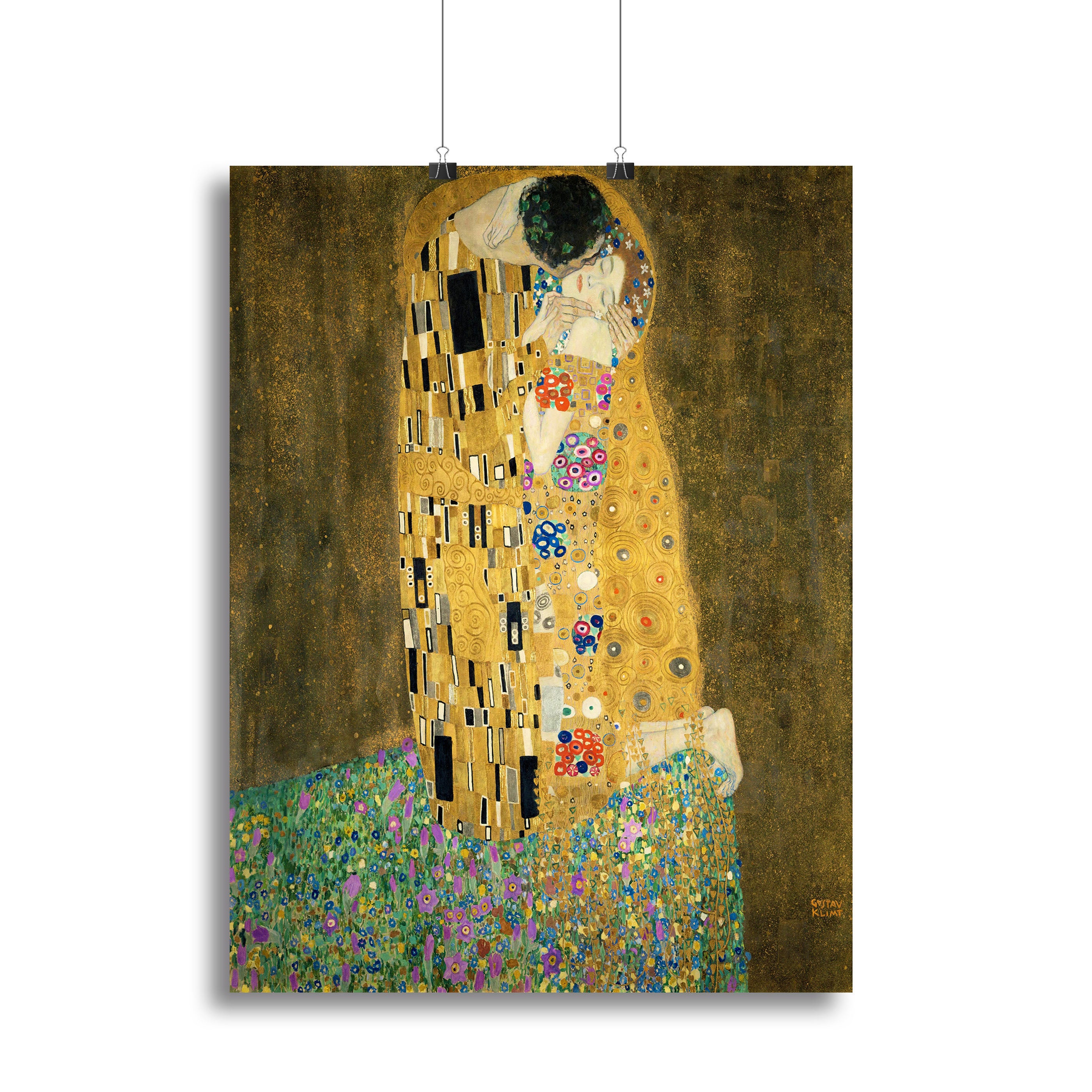 The Kiss by Klimt 2 Canvas Print or Poster - Canvas Art Rocks - 2