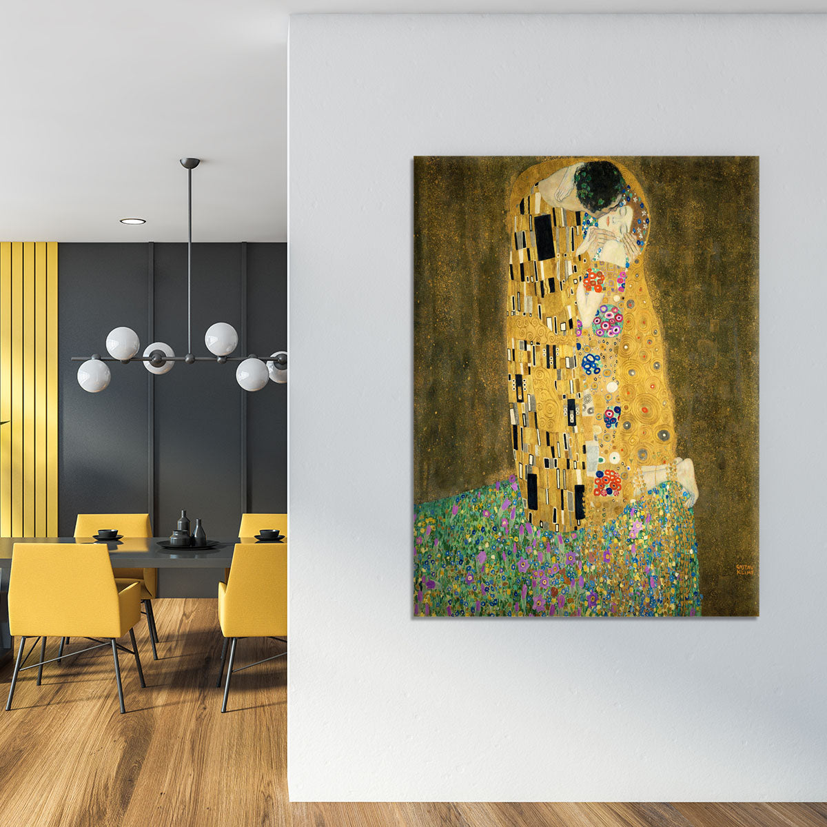 The Kiss by Klimt 2 Canvas Print or Poster - Canvas Art Rocks - 4