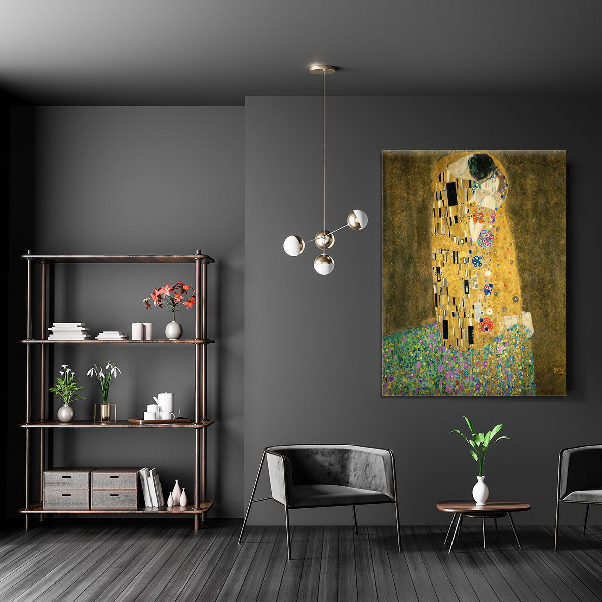 The Kiss by Klimt 2 Canvas Print or Poster - Canvas Art Rocks - 5