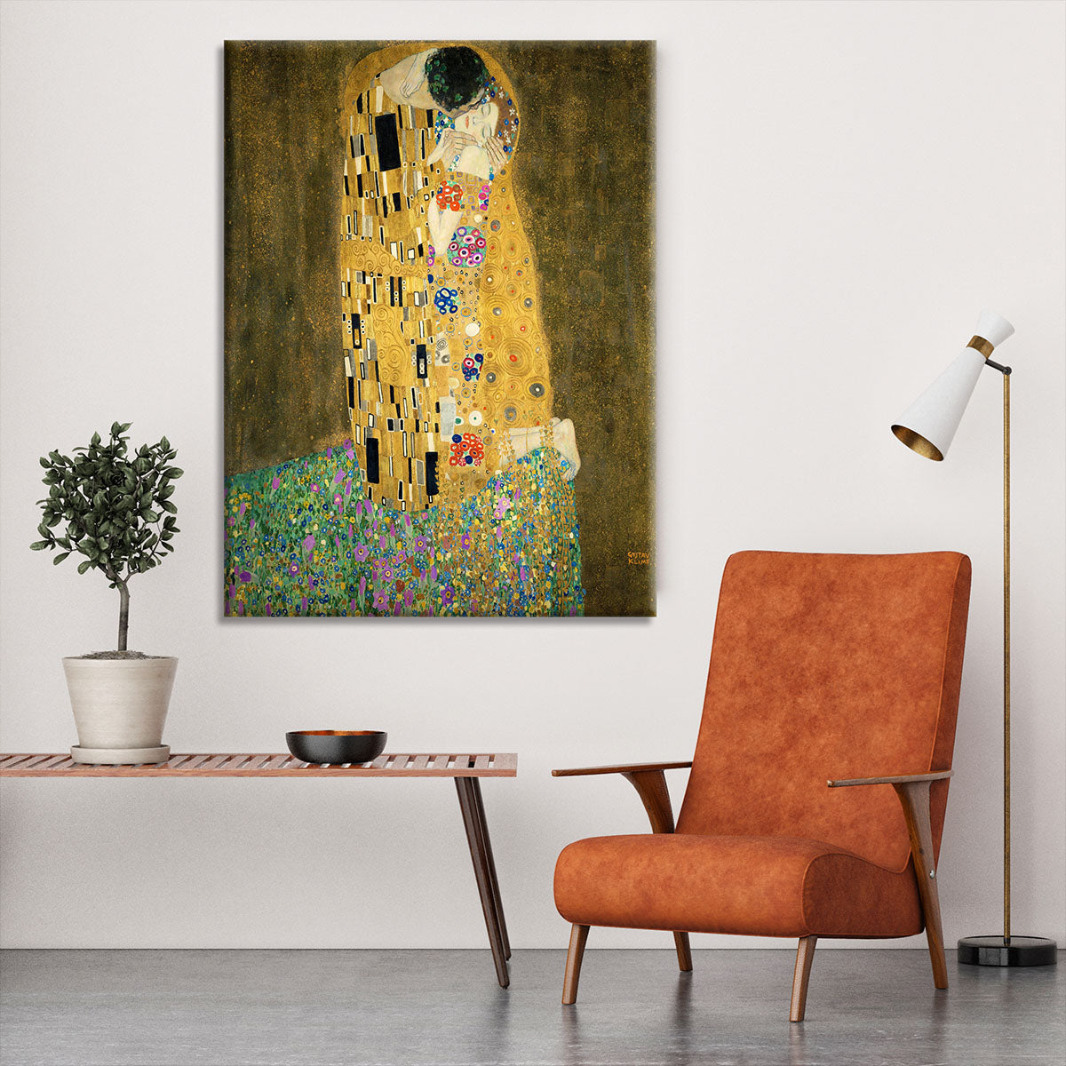 The Kiss by Klimt 2 Canvas Print or Poster - Canvas Art Rocks - 6