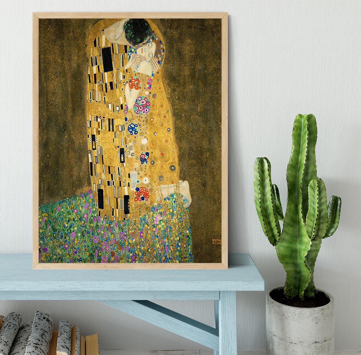 The Kiss by Klimt 2 Framed Print - Canvas Art Rocks - 4