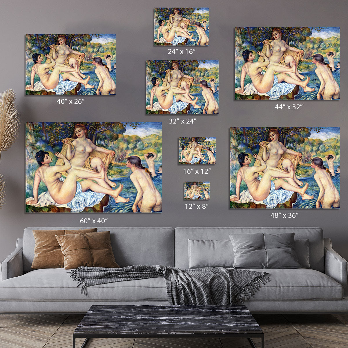 The Large Bathers by Renoir Canvas Print or Poster - Canvas Art Rocks - 7