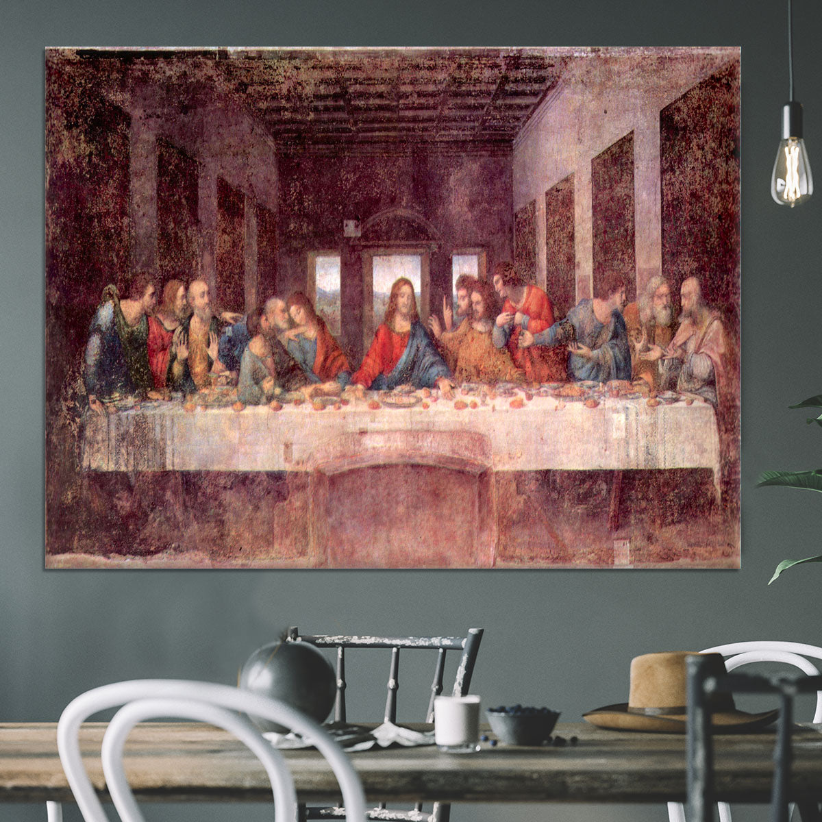 The Last Supper by Da Vinci Canvas Print or Poster - Canvas Art Rocks - 3