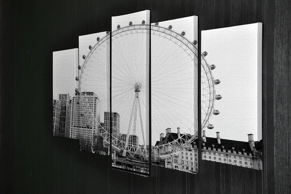 The London Eye 5 Split Panel Canvas - Canvas Art Rocks - 2