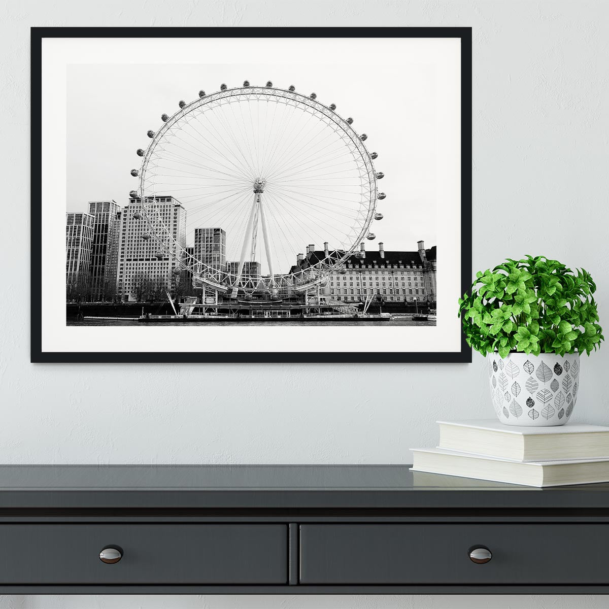 The London Eye Framed Print - Canvas Art Rocks - 1