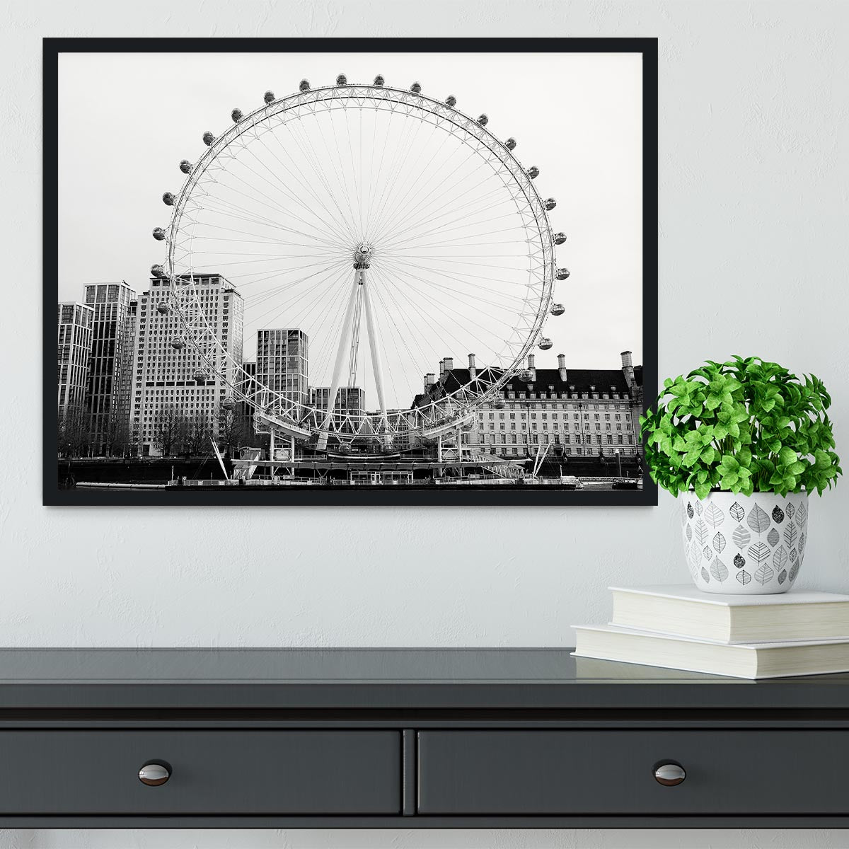 The London Eye Framed Print - Canvas Art Rocks - 2
