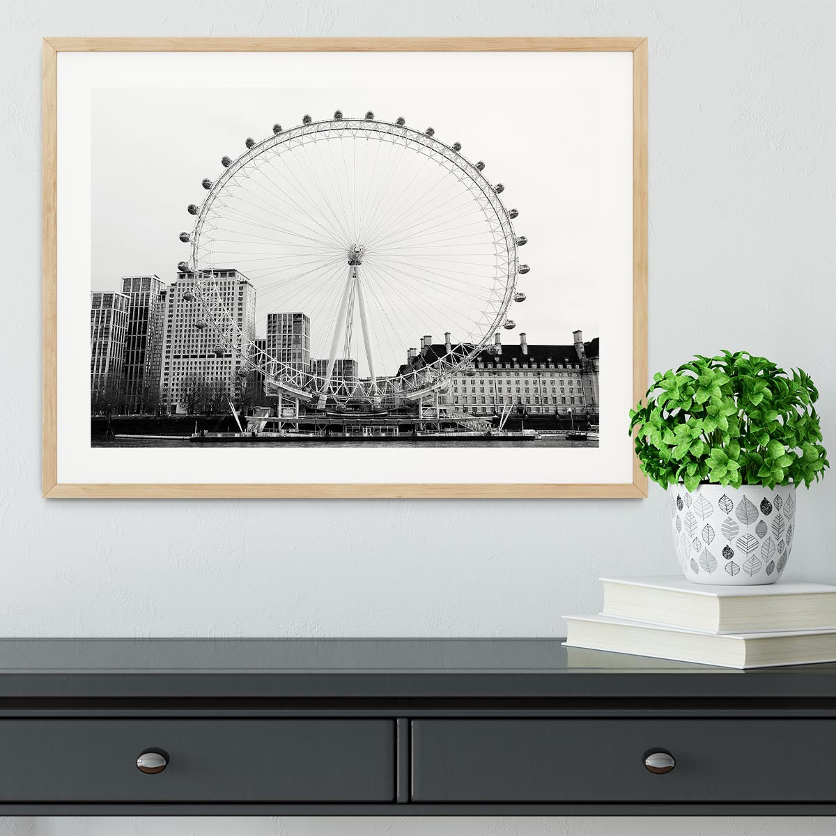 The London Eye Framed Print - Canvas Art Rocks - 3