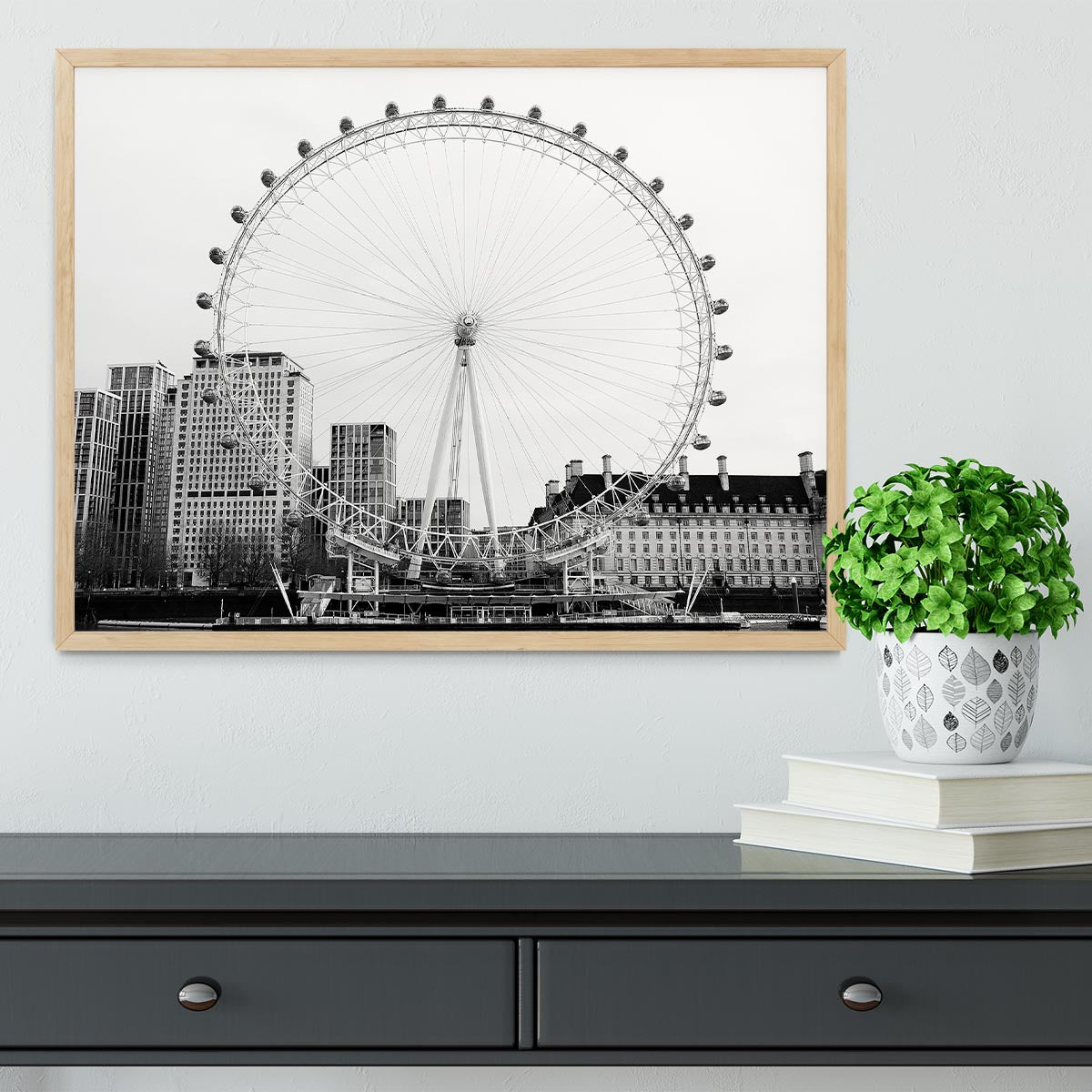 The London Eye Framed Print - Canvas Art Rocks - 4