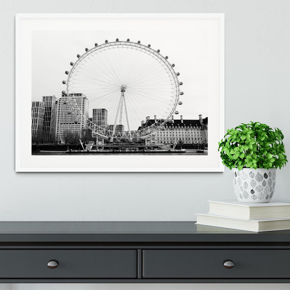 The London Eye Framed Print - Canvas Art Rocks - 5