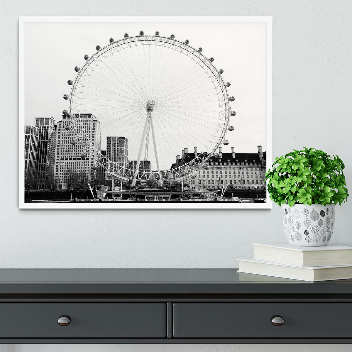 The London Eye Framed Print - Canvas Art Rocks -6