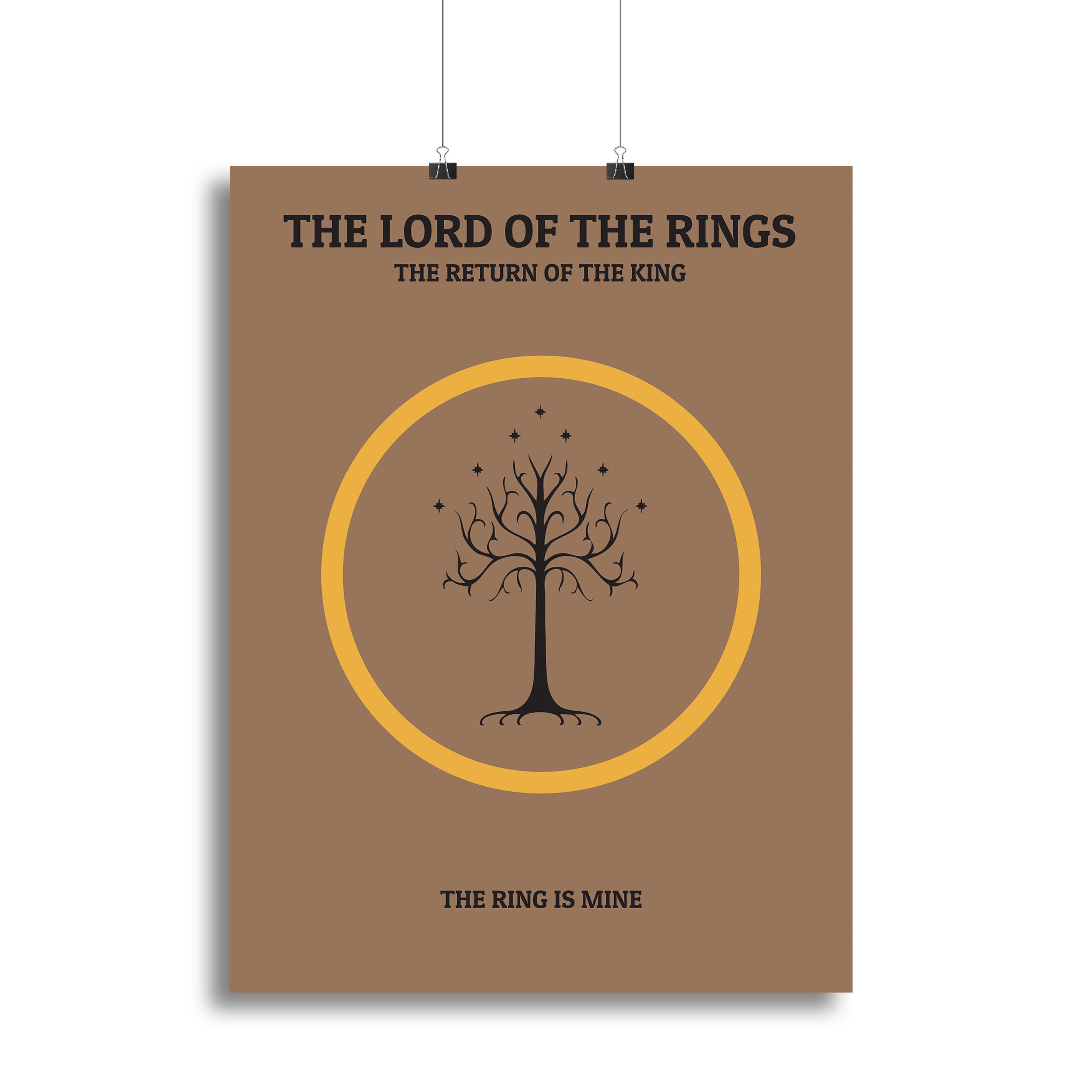 The Lord Of The Rings The Return Of The King Minimal Movie Canvas Print or Poster - Canvas Art Rocks - 2