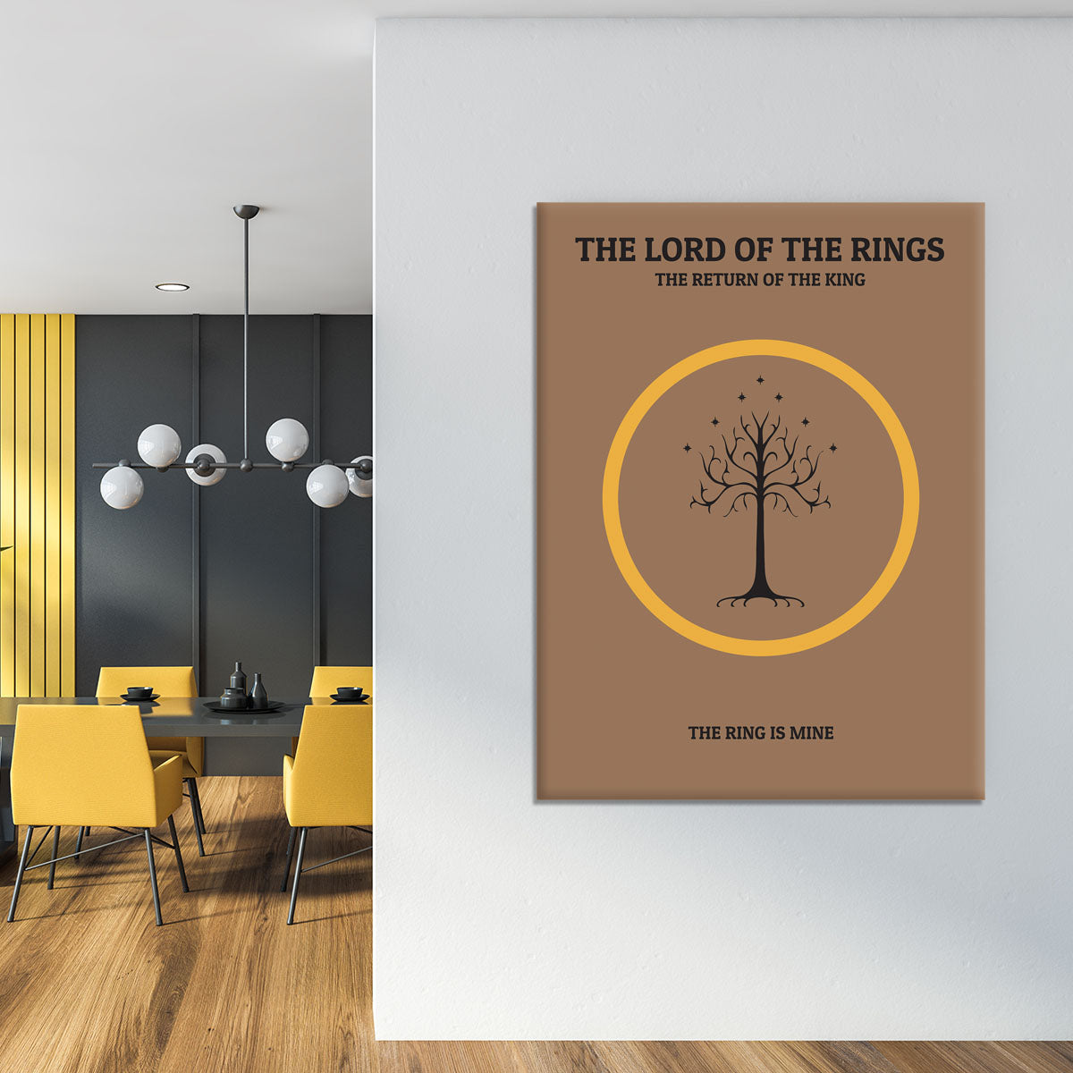 The Lord Of The Rings The Return Of The King Minimal Movie Canvas Print or Poster - Canvas Art Rocks - 4