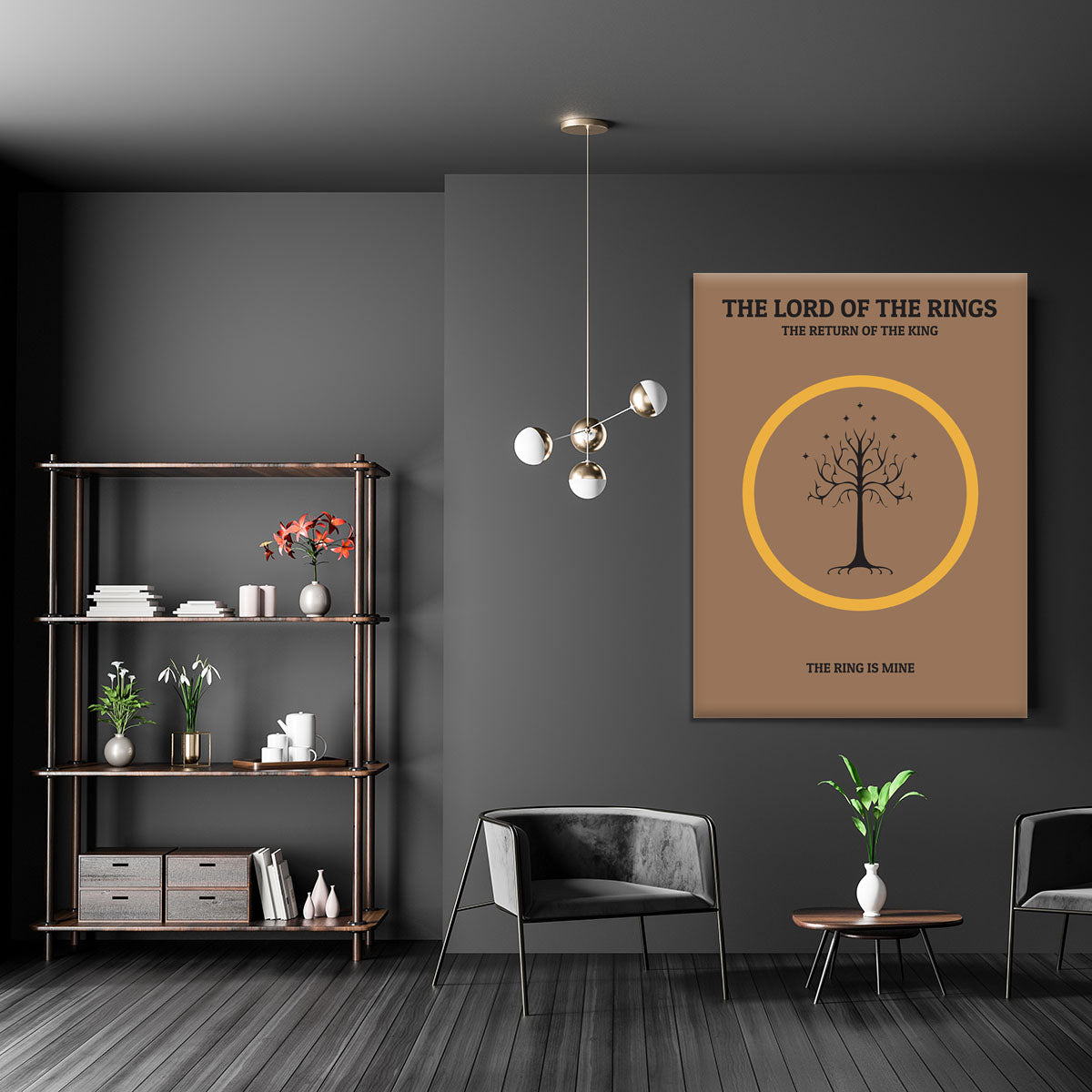 The Lord Of The Rings The Return Of The King Minimal Movie Canvas Print or Poster - Canvas Art Rocks - 5