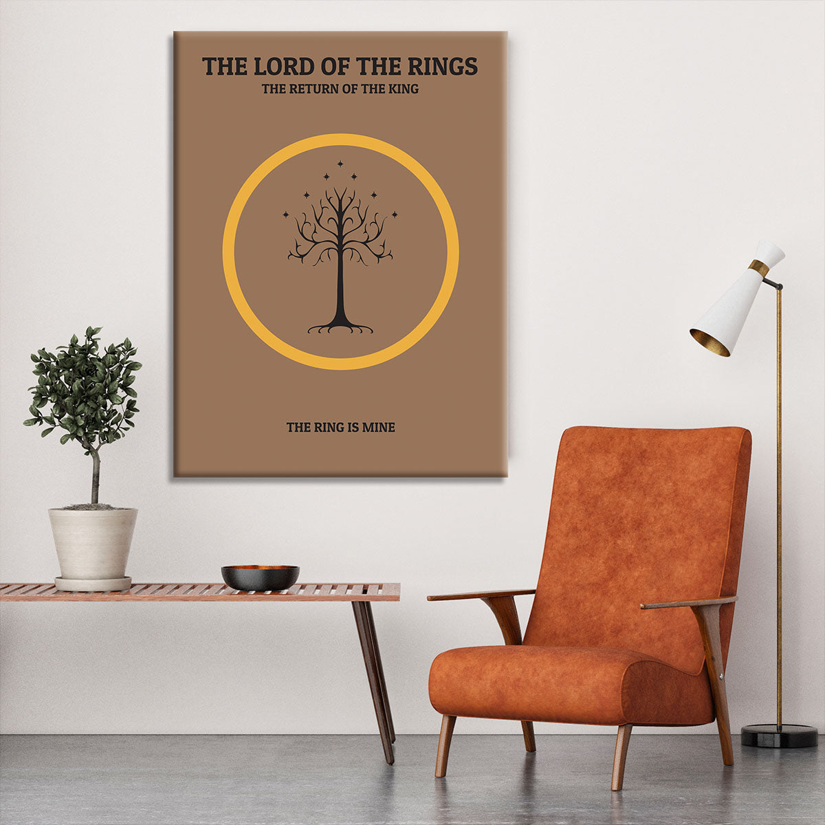 The Lord Of The Rings The Return Of The King Minimal Movie Canvas Print or Poster - Canvas Art Rocks - 6