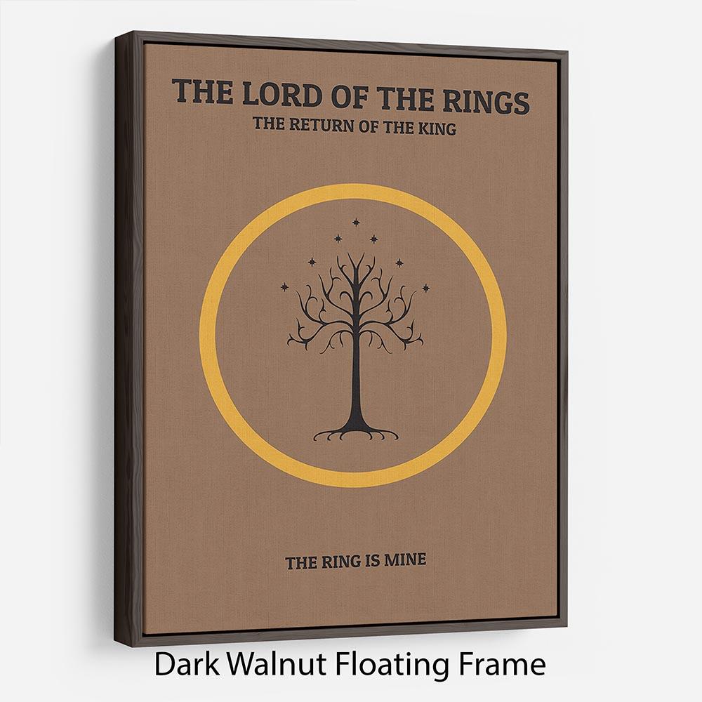 The Lord Of The Rings The Return Of The King Minimal Movie Floating Frame Canvas - Canvas Art Rocks - 5