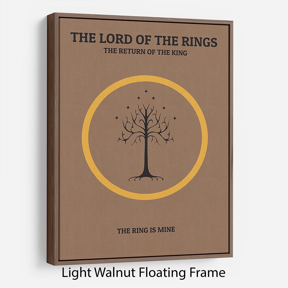 The Lord Of The Rings The Return Of The King Minimal Movie Floating Frame Canvas - Canvas Art Rocks - 7