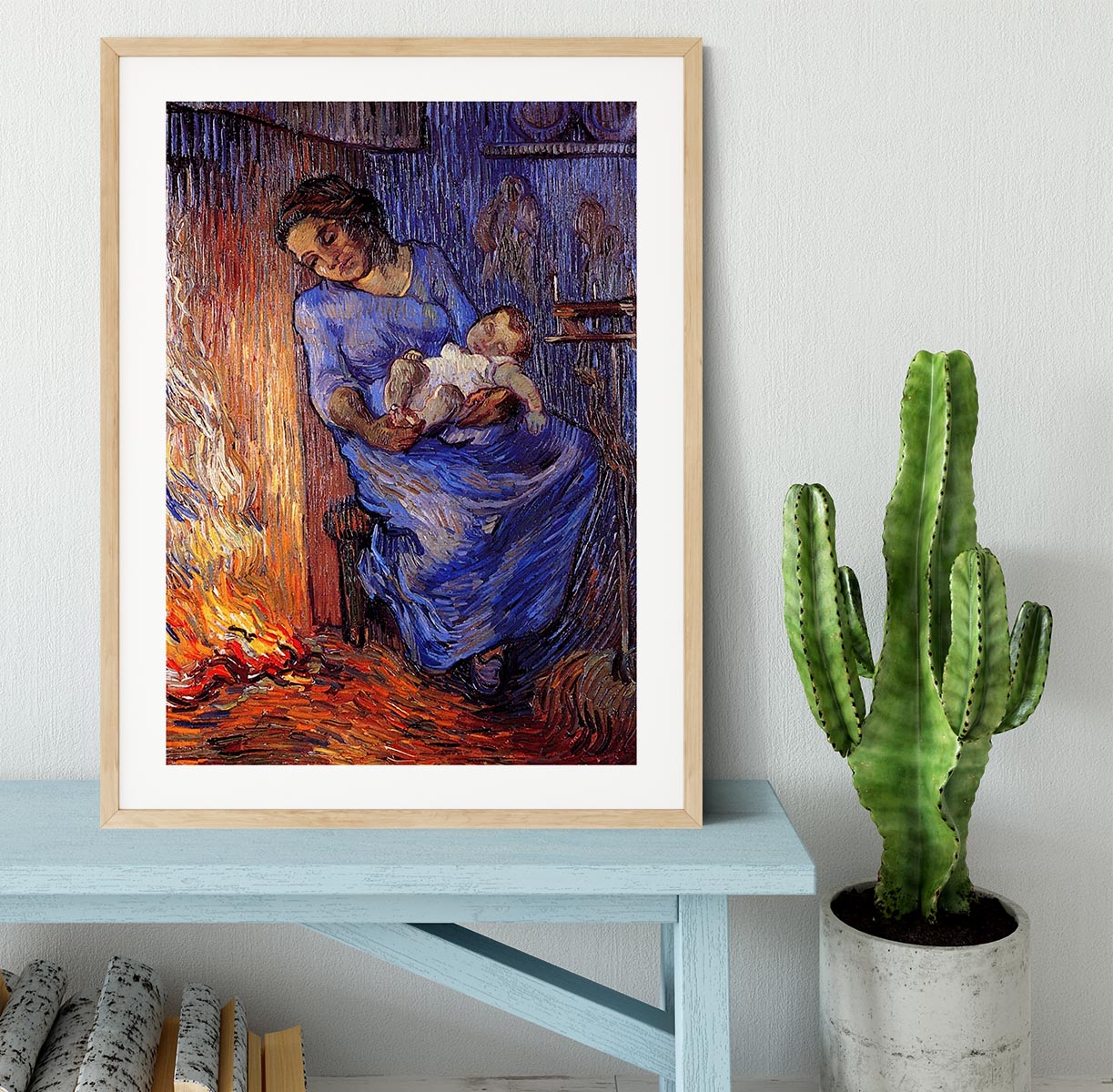 The Man is at Sea after Demont-Breton by Van Gogh Framed Print - Canvas Art Rocks - 3