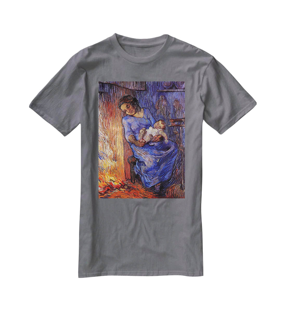 The Man is at Sea after Demont-Breton by Van Gogh T-Shirt - Canvas Art Rocks - 3