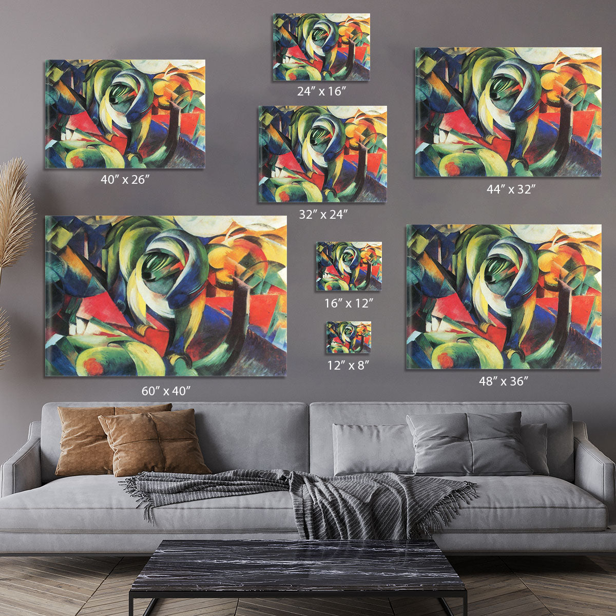 The Mandrill by Franz Marc Canvas Print or Poster - Canvas Art Rocks - 7