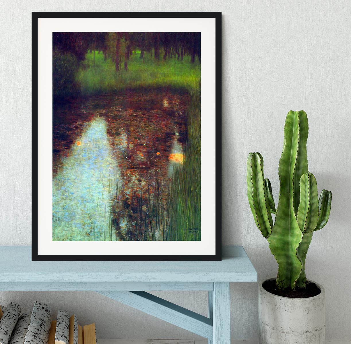 The Marsh by Klimt Framed Print - Canvas Art Rocks - 1
