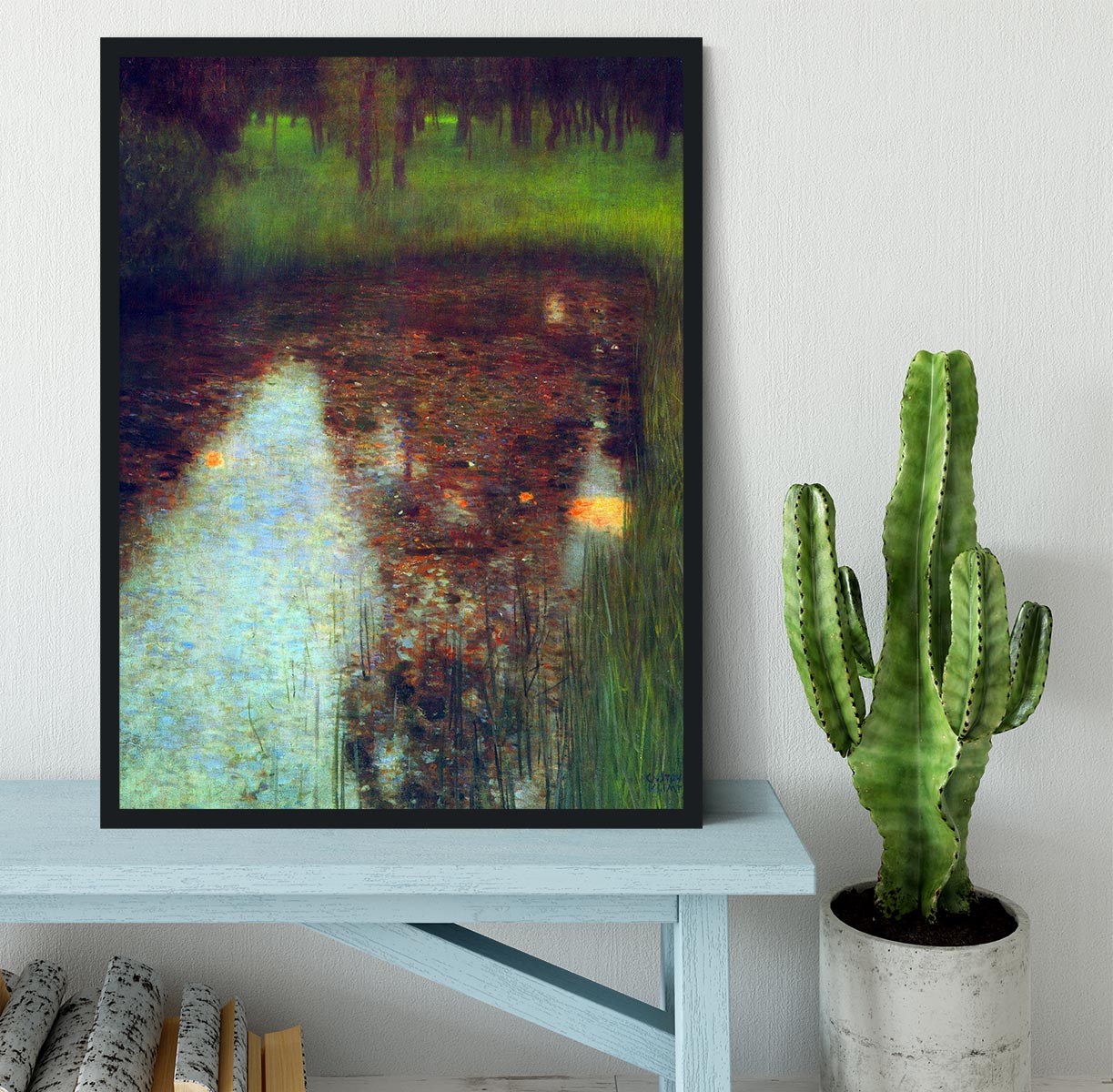 The Marsh by Klimt Framed Print - Canvas Art Rocks - 2