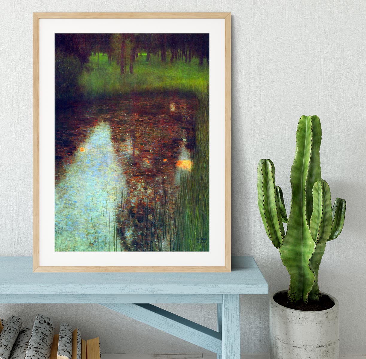 The Marsh by Klimt Framed Print - Canvas Art Rocks - 3
