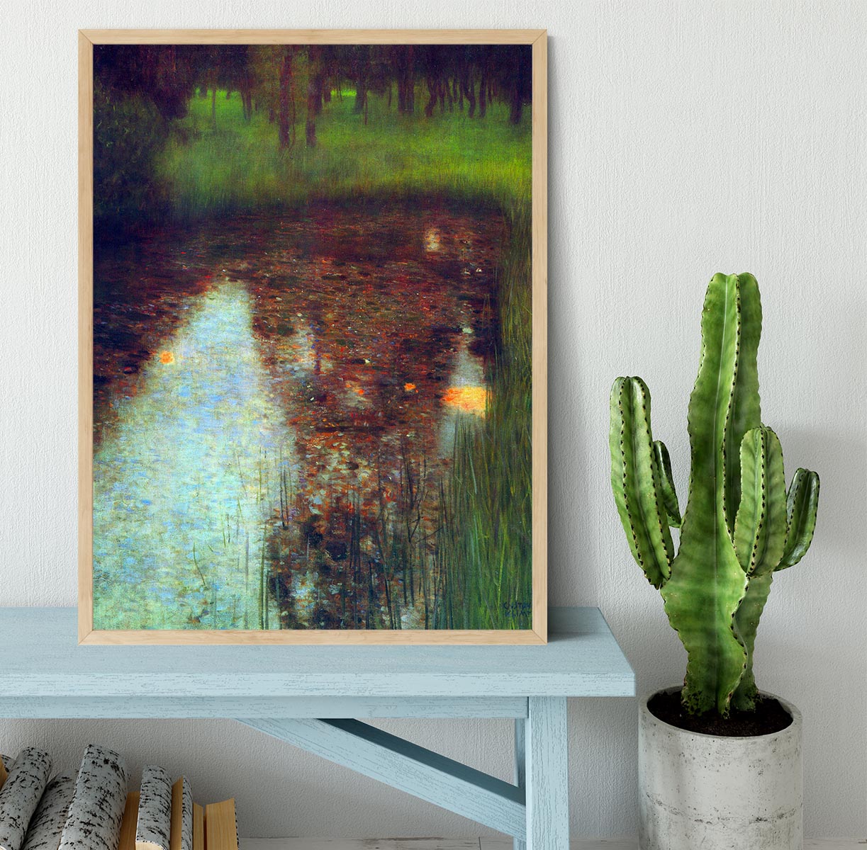 The Marsh by Klimt Framed Print - Canvas Art Rocks - 4