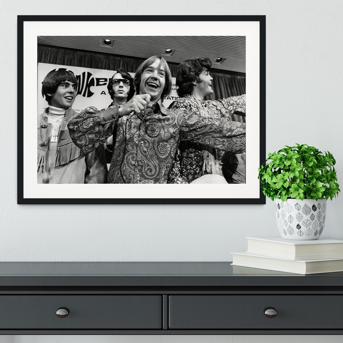 The Monkees playing around Framed Print - Canvas Art Rocks - 1