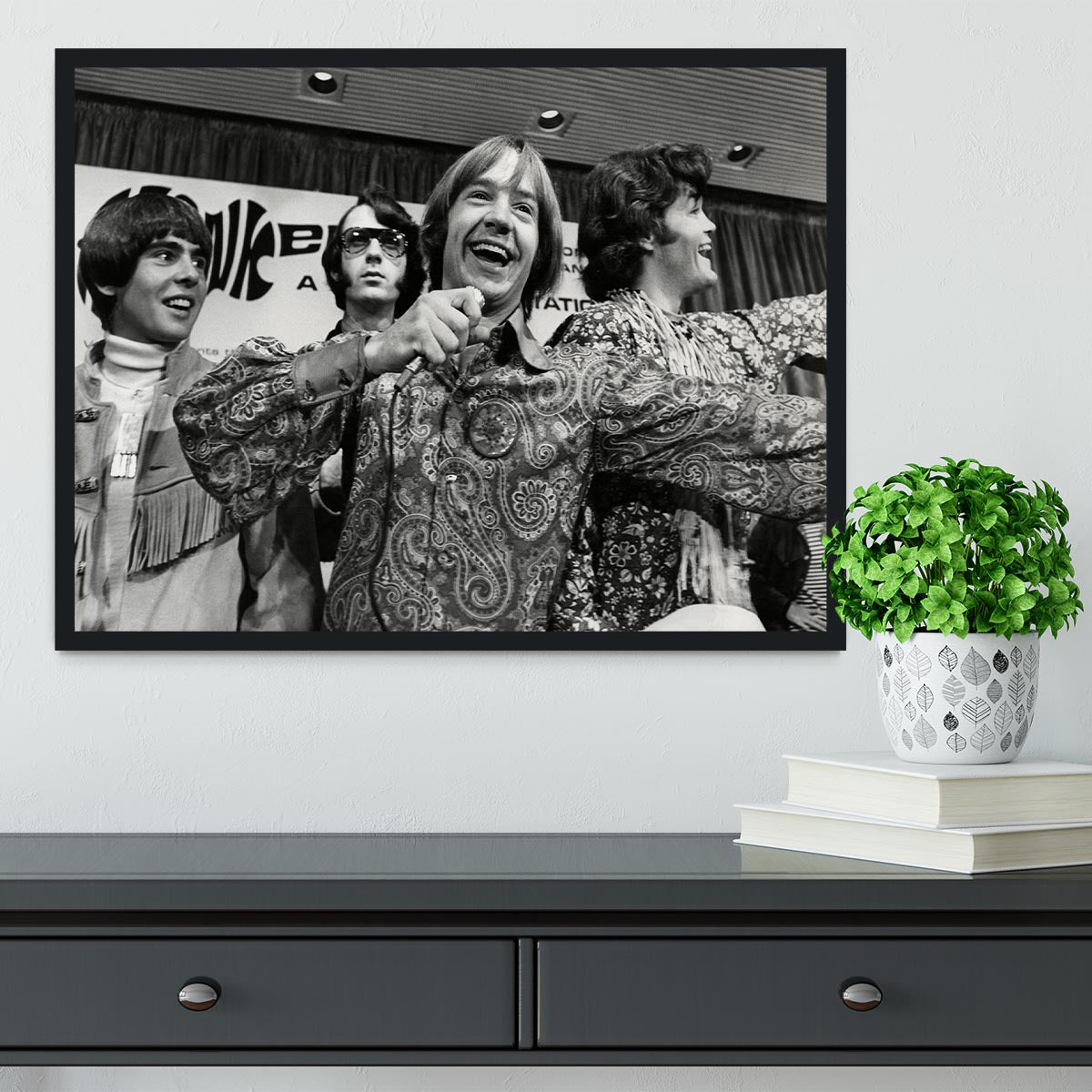 The Monkees playing around Framed Print - Canvas Art Rocks - 2