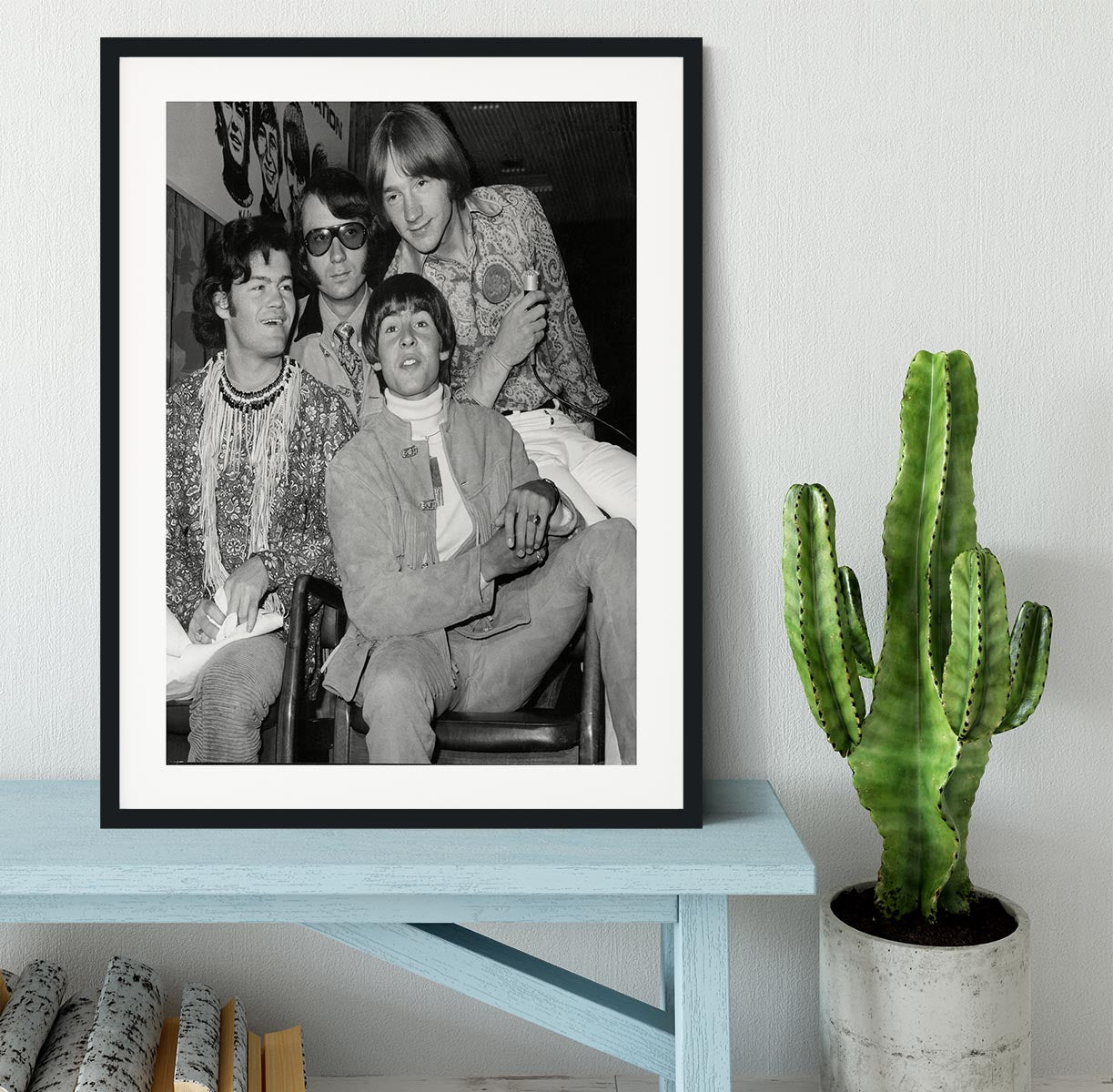 The Monkees sitting Framed Print - Canvas Art Rocks - 1