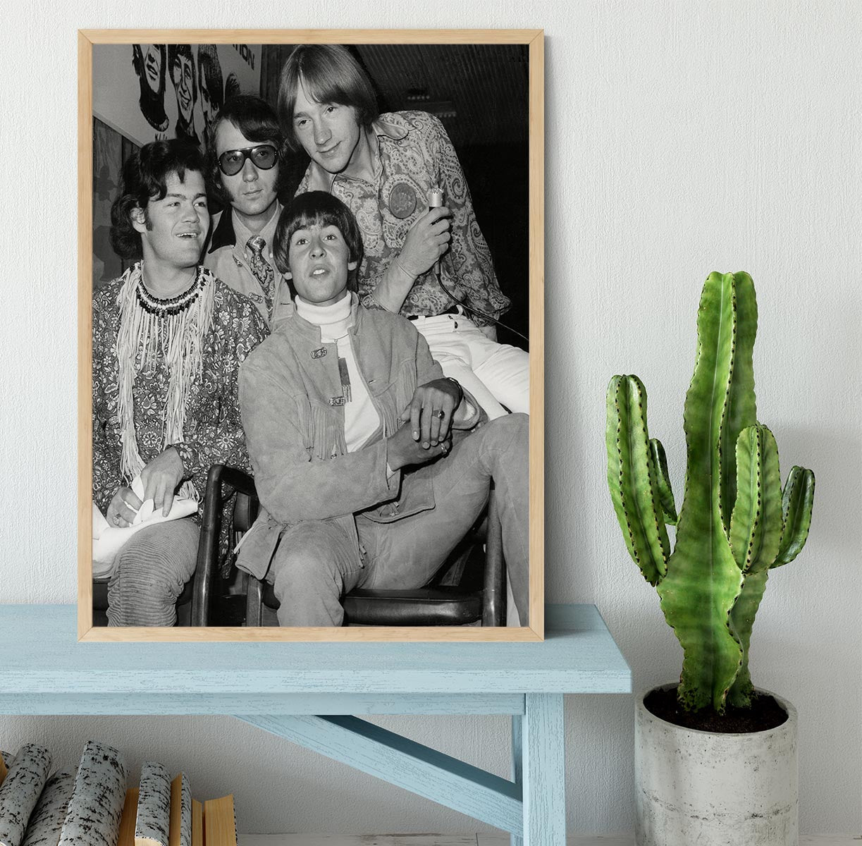 The Monkees sitting Framed Print - Canvas Art Rocks - 4