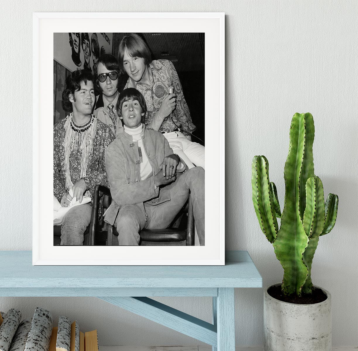 The Monkees sitting Framed Print - Canvas Art Rocks - 5