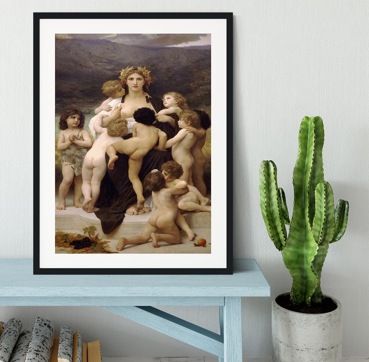 The Motherland By Bouguereau Framed Print - Canvas Art Rocks - 1