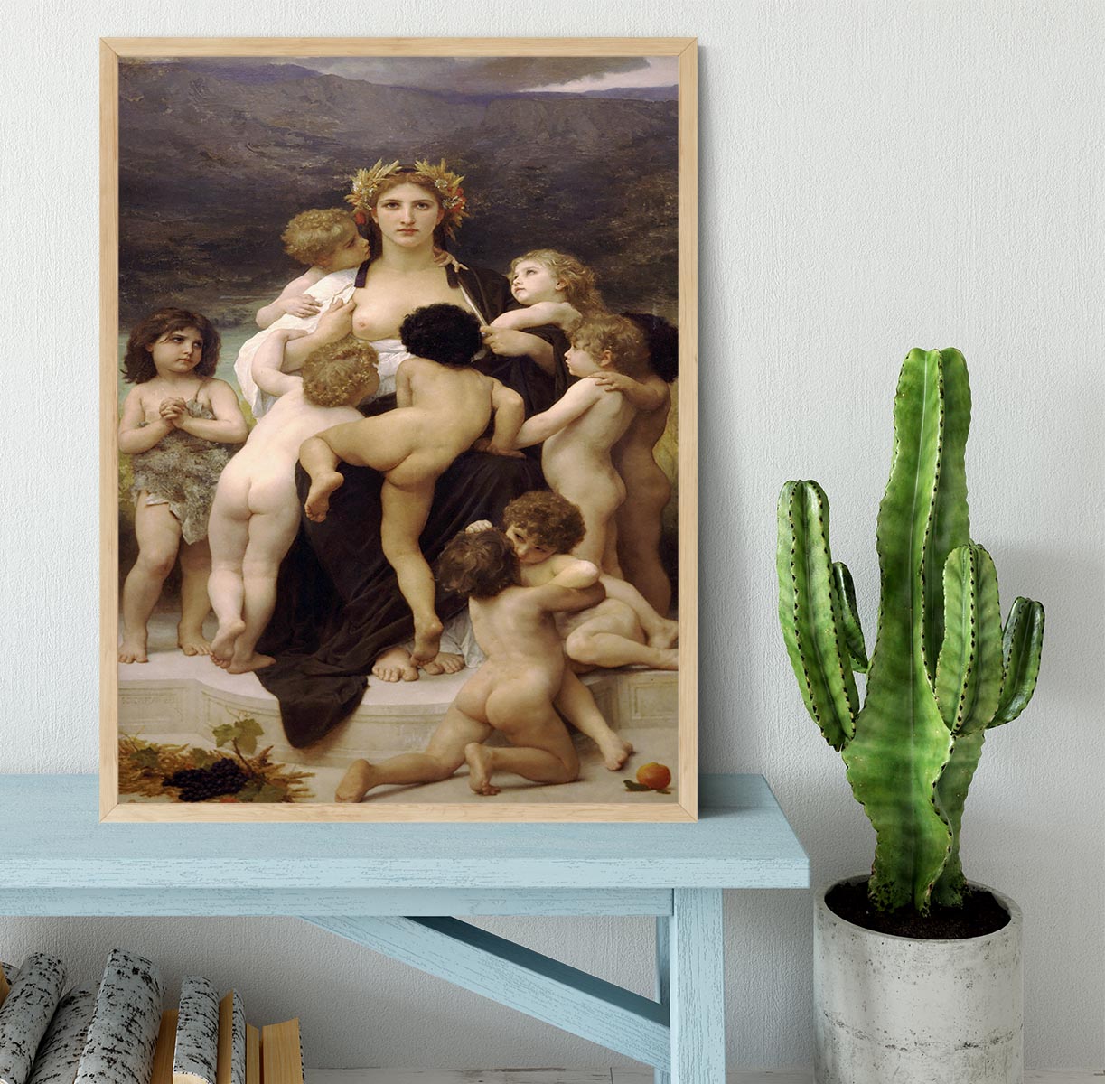 The Motherland By Bouguereau Framed Print - Canvas Art Rocks - 4