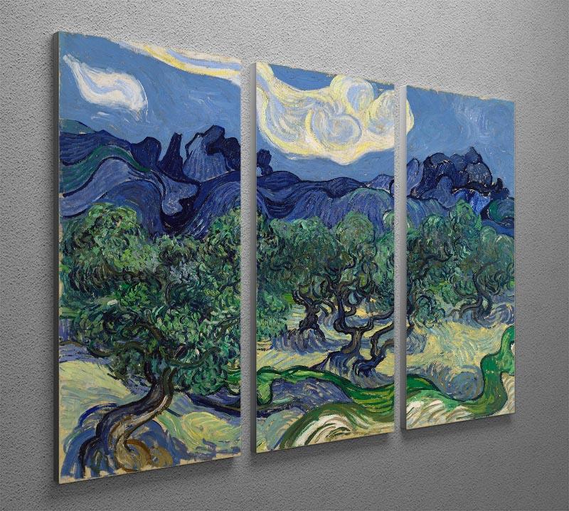 The Olive trees 3 Split Panel Canvas Print - Canvas Art Rocks - 4