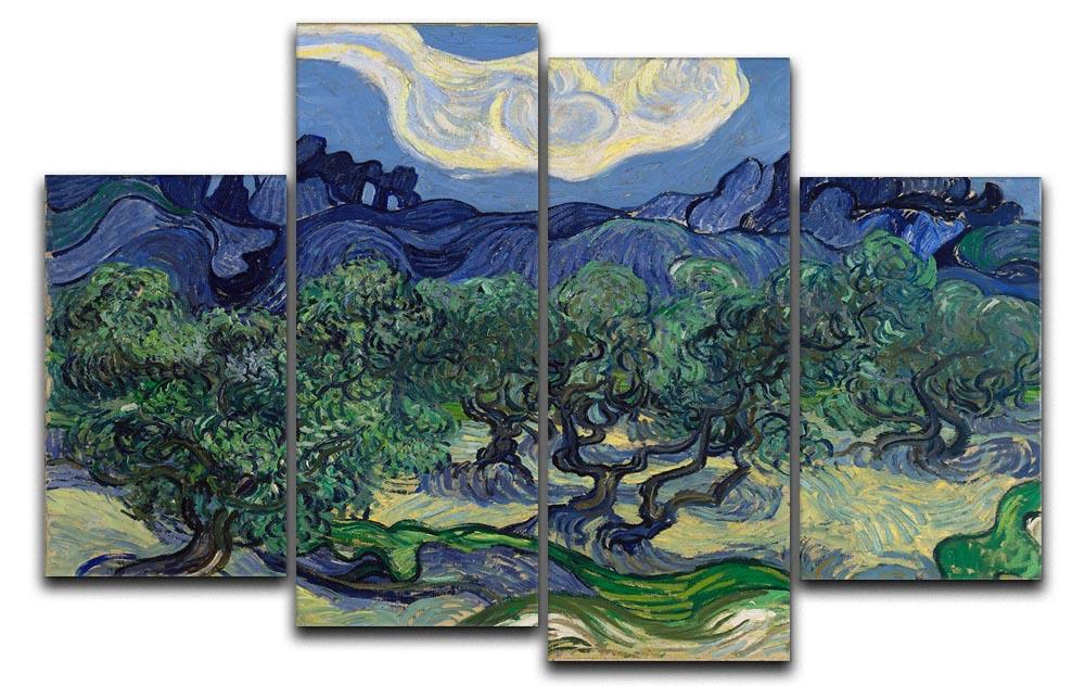 The Olive trees 4 Split Panel Canvas  - Canvas Art Rocks - 1