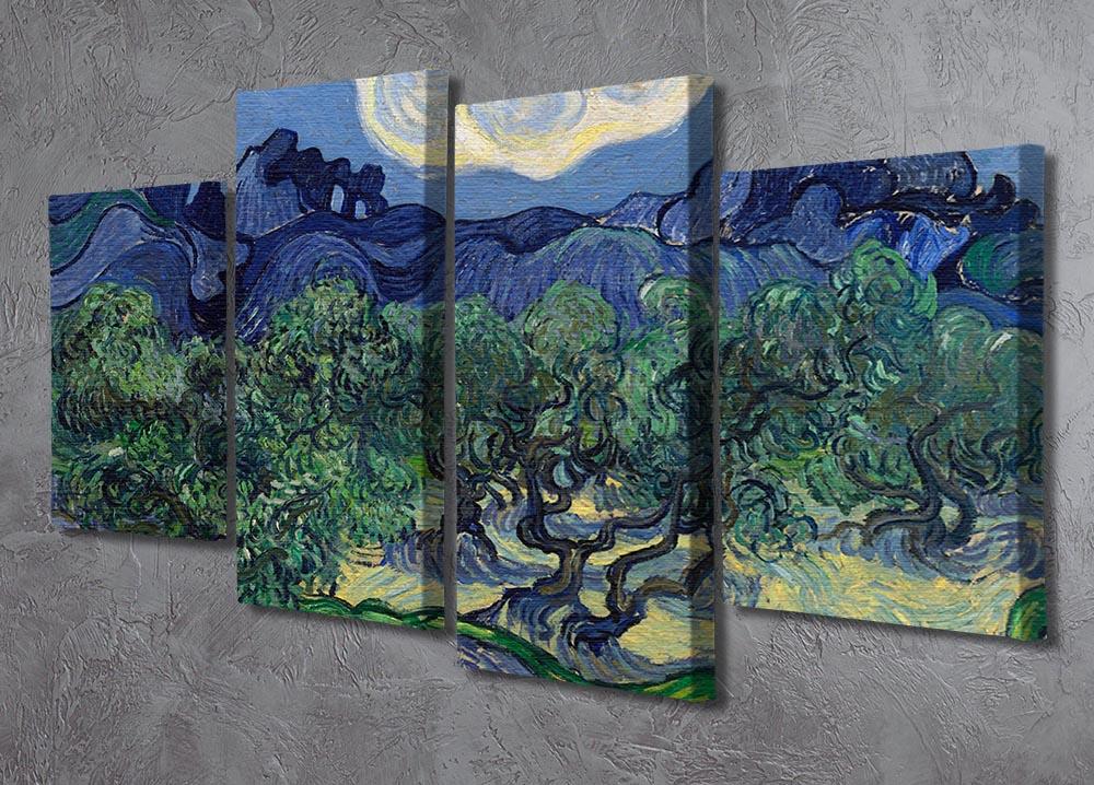 The Olive trees 4 Split Panel Canvas - Canvas Art Rocks - 2