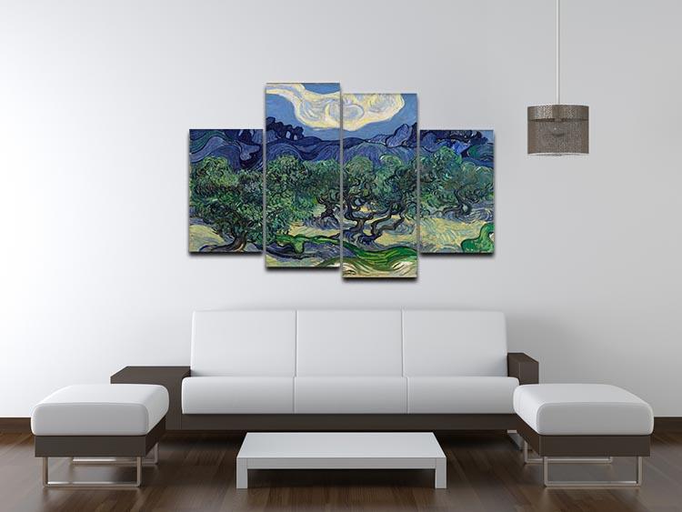 The Olive trees 4 Split Panel Canvas - Canvas Art Rocks - 3