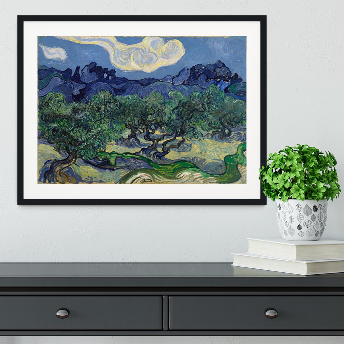 The Olive trees Framed Print - Canvas Art Rocks - 1